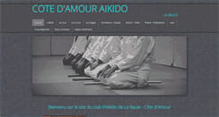 Desktop Screenshot of cote-amour-aikido.fr