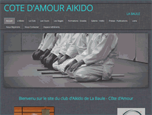 Tablet Screenshot of cote-amour-aikido.fr
